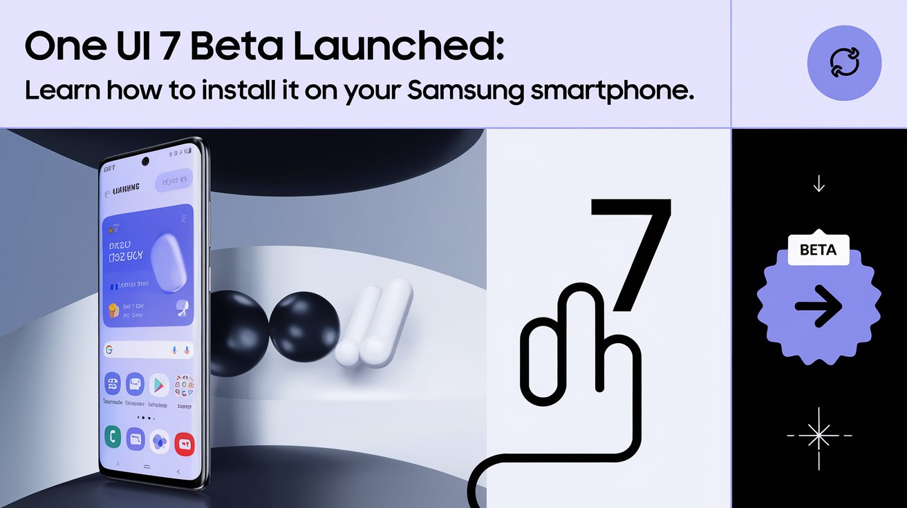 a sleek futuristic banner with the text one ui 7 b QVtmWDmJRJSv3w KaGToXQ QNTpJzDWQ1WyiBmsIWh21w